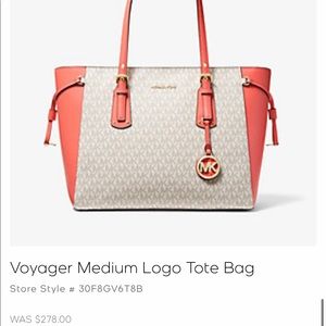 Brand new coral color MK bag. Tags still attached